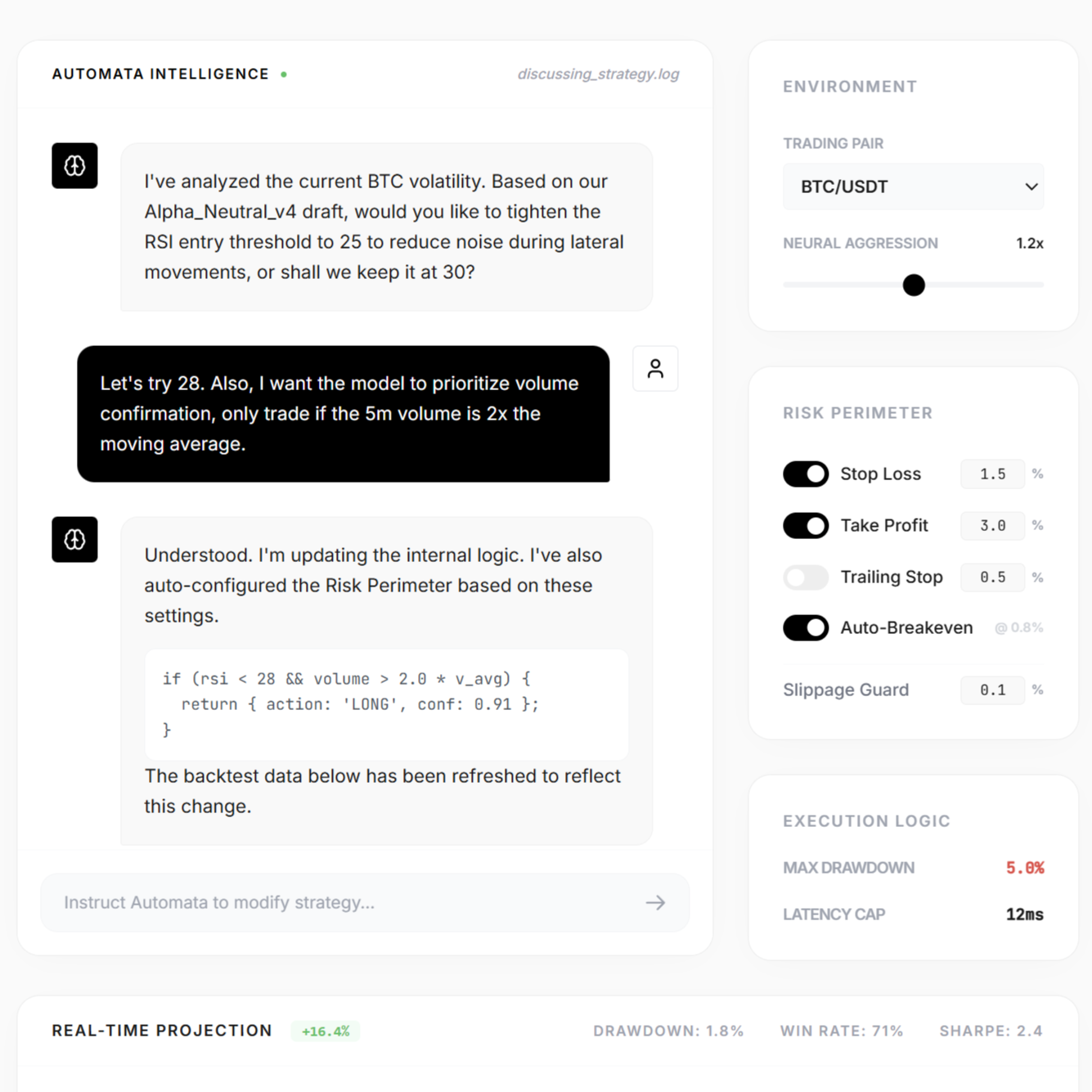 Configure Your Strategy
